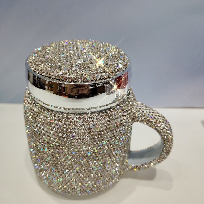 Fancy Bling Mug w/ Lid
