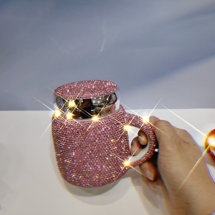 Fancy Bling Mug w/ Lid