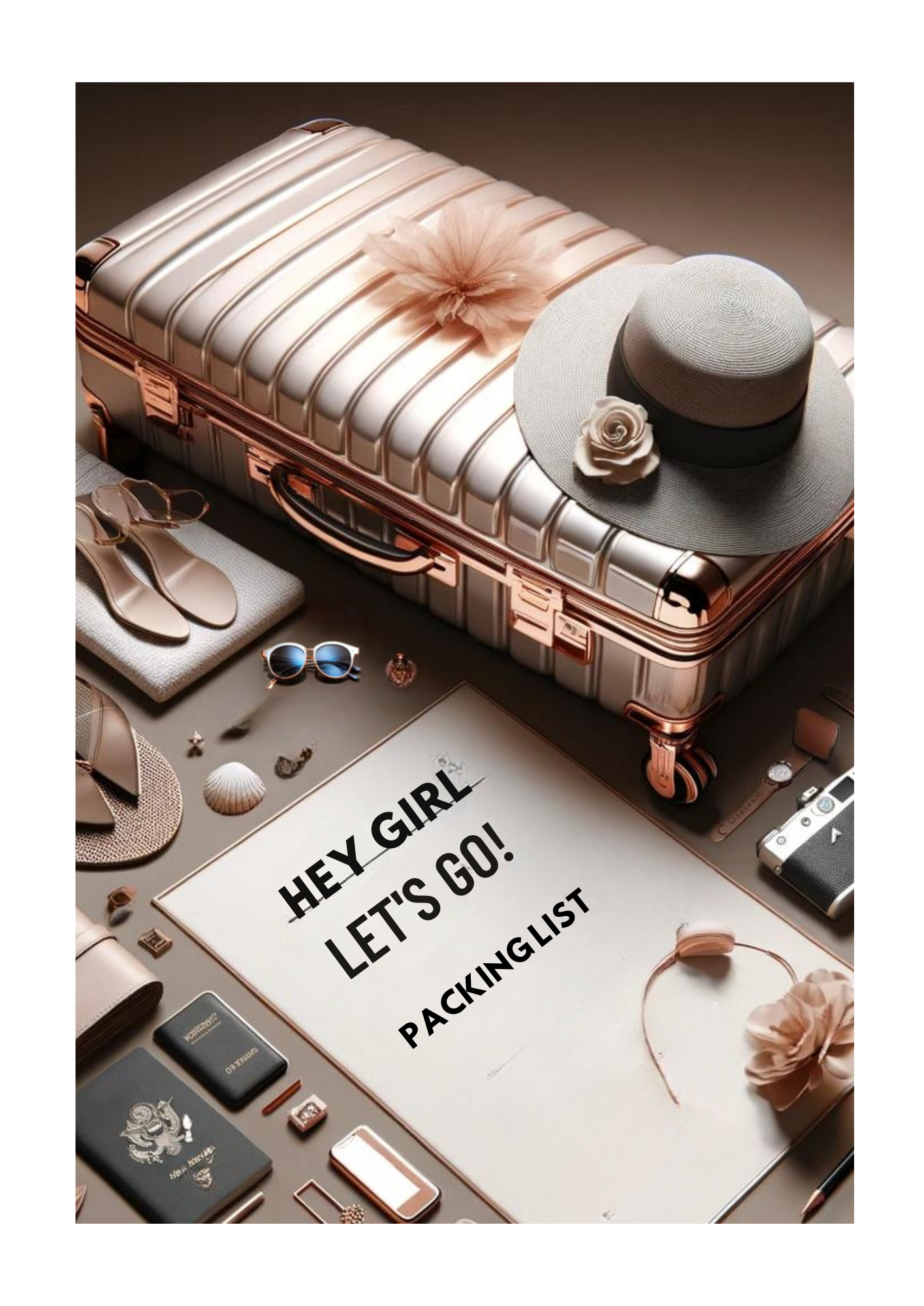 Girl, Let's go Travel journal