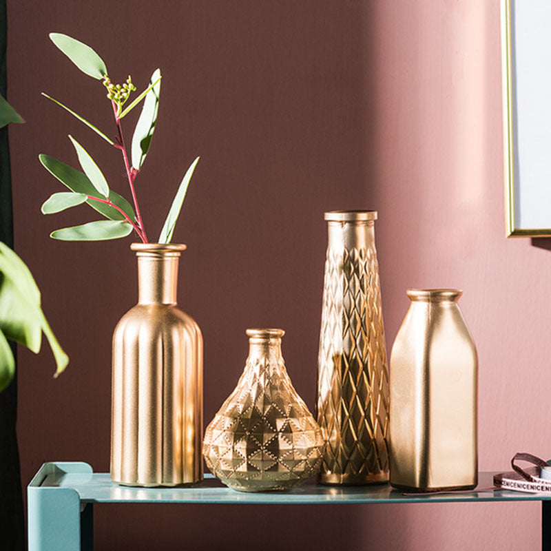 Golden Glass Vase