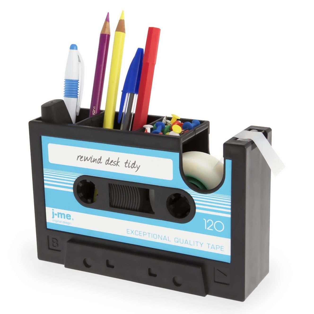 Cassette Tape Dispenser Pen and Pencil Holder