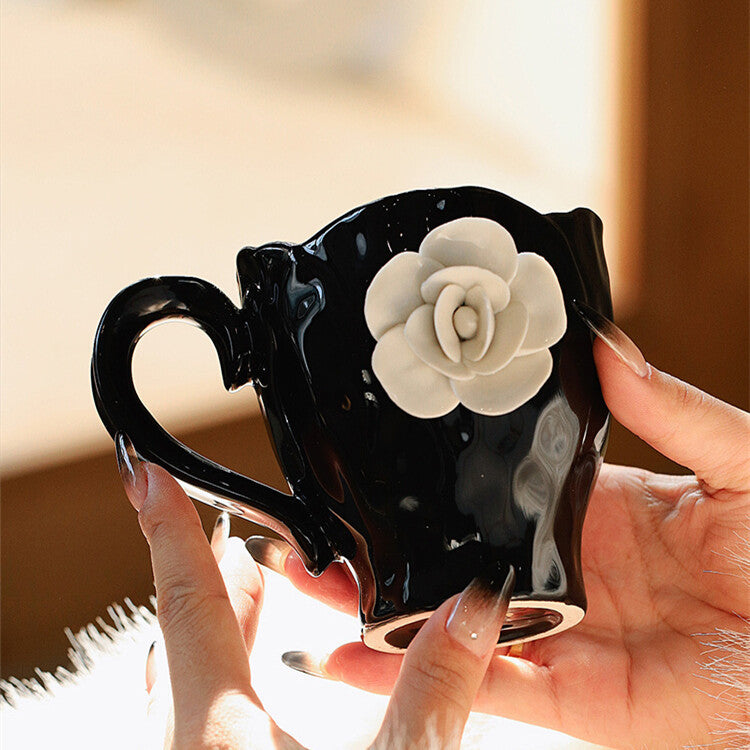 Fancy French Cup & Saucer / Mug