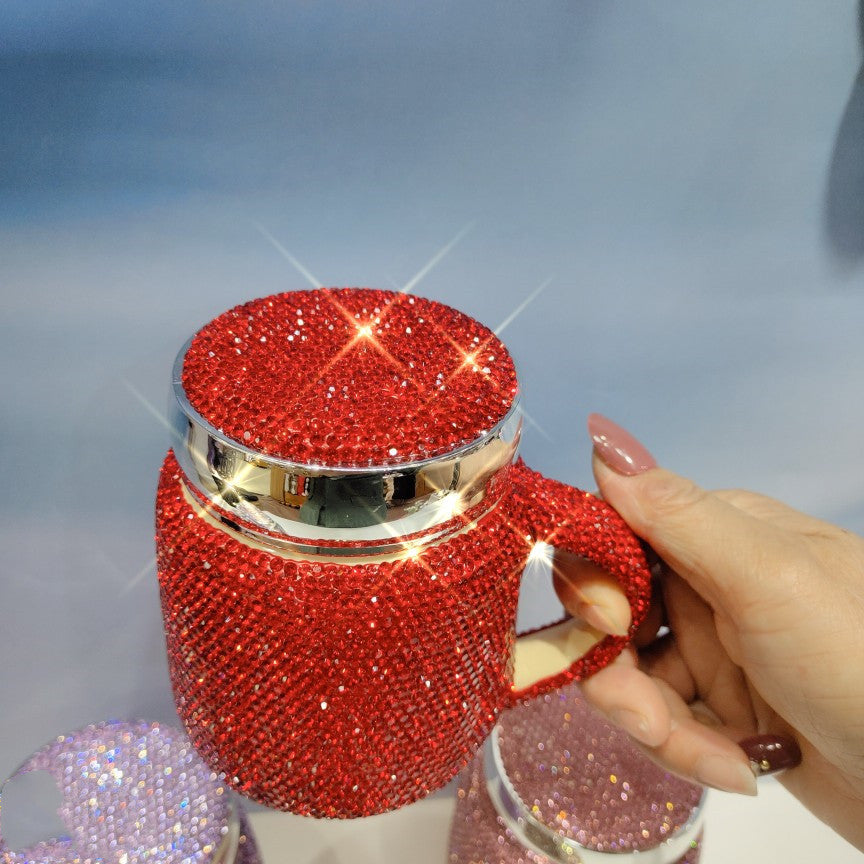 Fancy Bling Mug w/ Lid