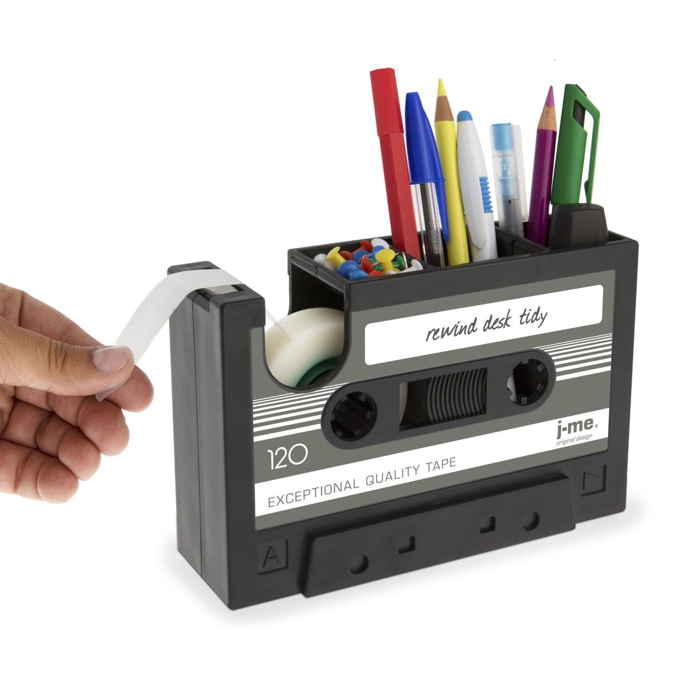Cassette Tape Dispenser Pen and Pencil Holder