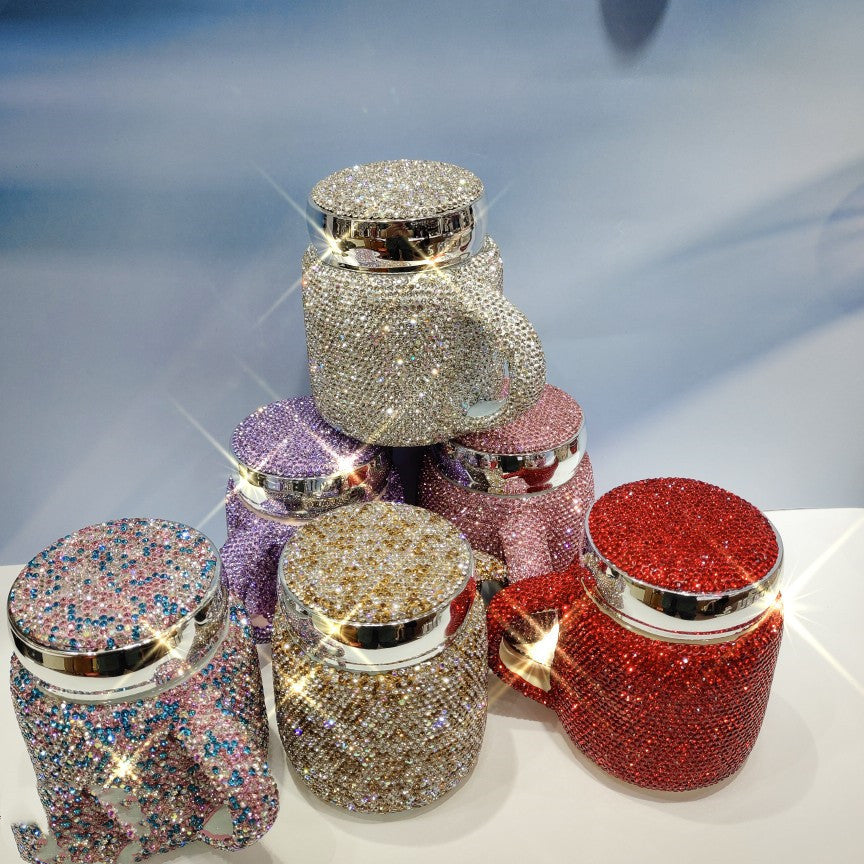 Fancy Bling Mug w/ Lid