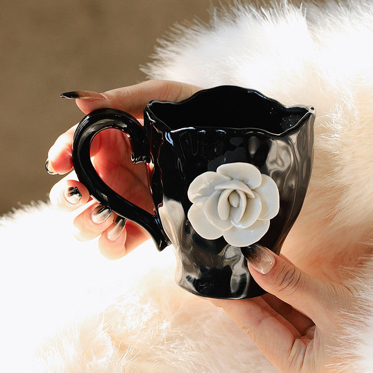 Fancy French Cup & Saucer / Mug