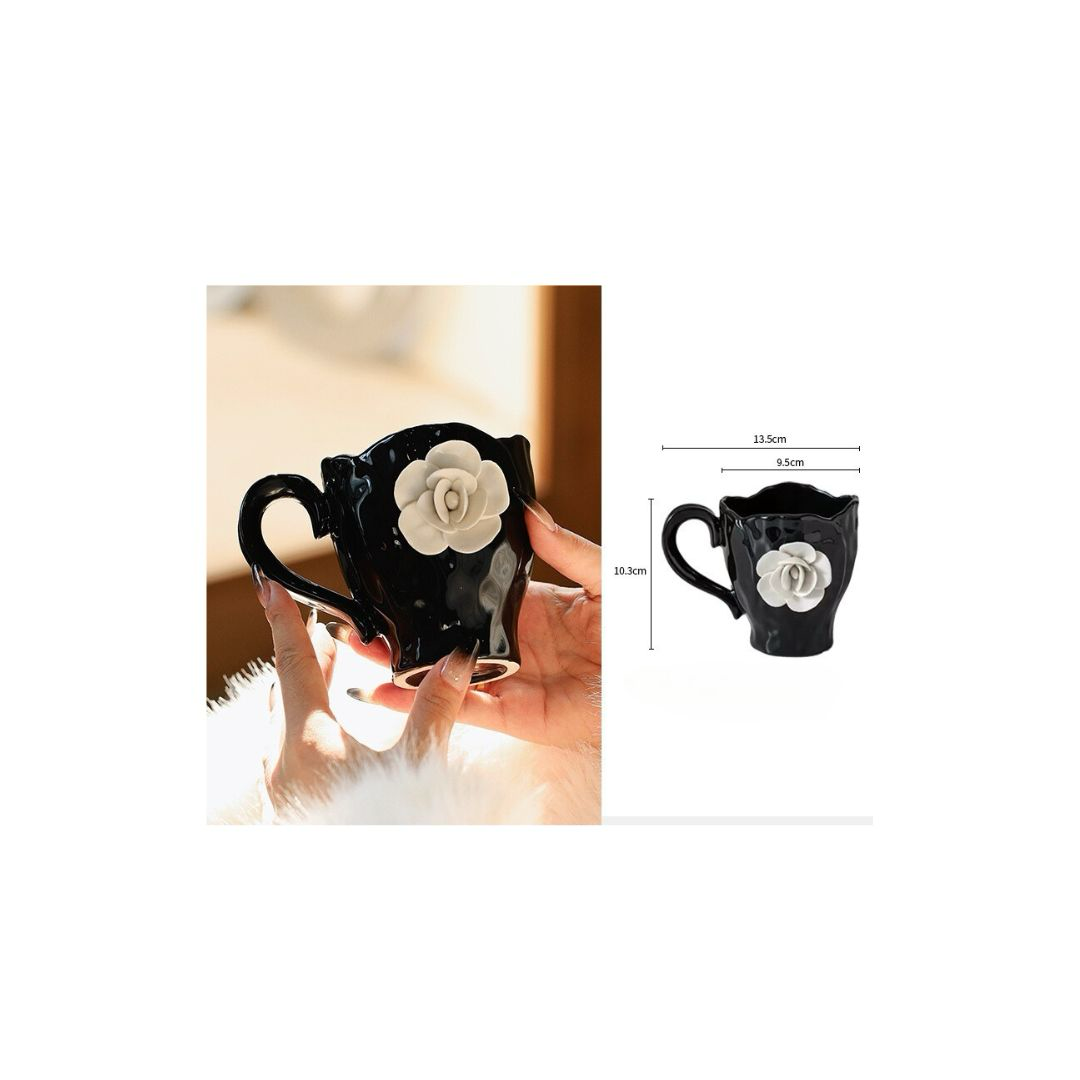 Fancy French Cup & Saucer / Mug