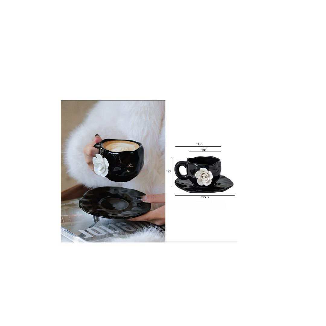 Fancy French Cup & Saucer / Mug