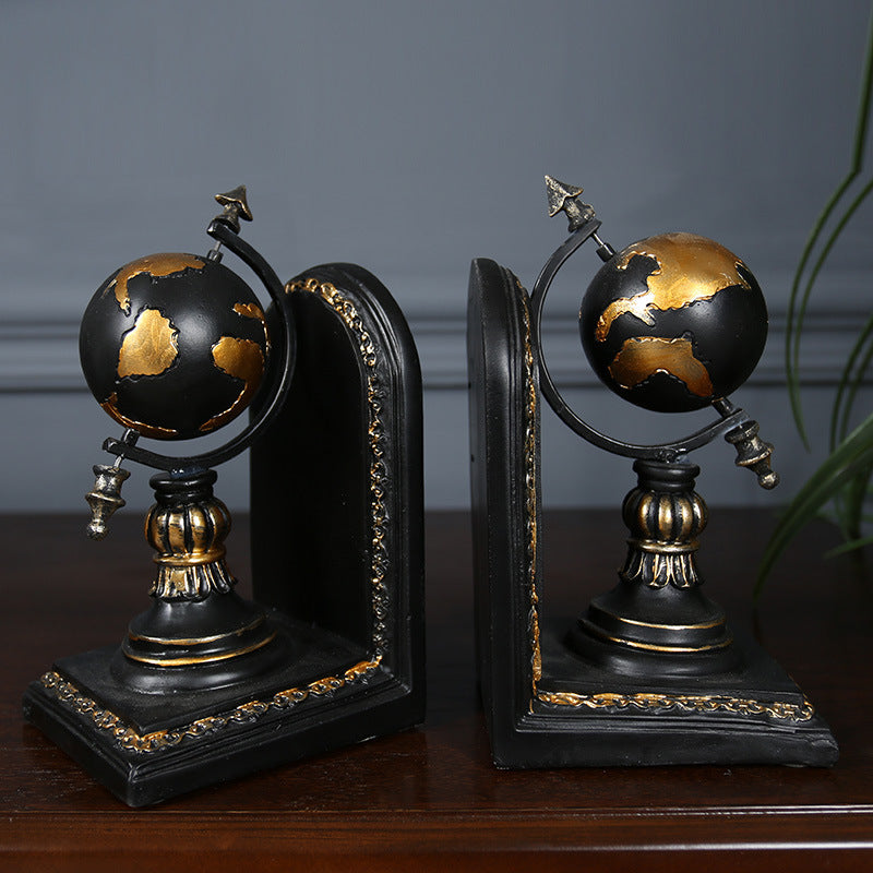 Rustic Global Bookends