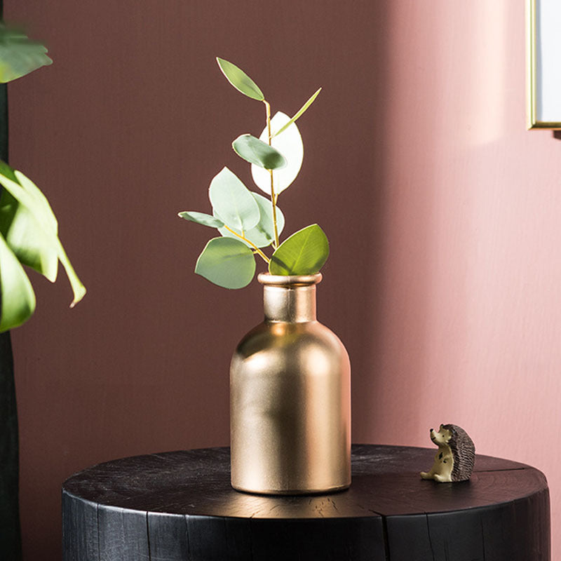 Golden Glass Vase