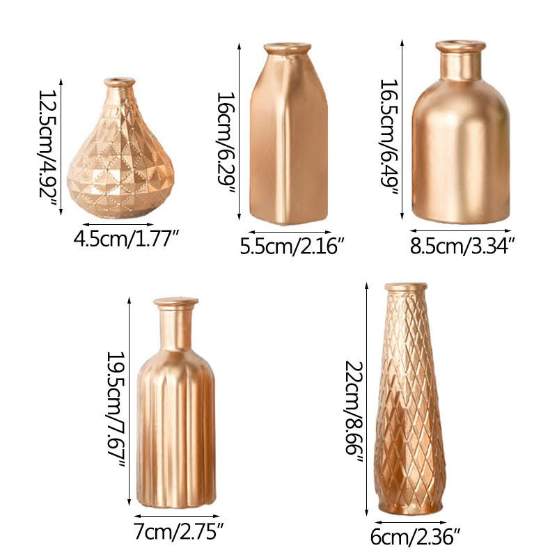 Golden Glass Vase