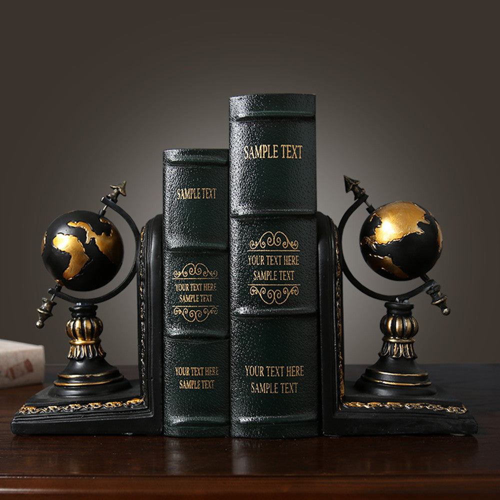 Rustic Global Bookends