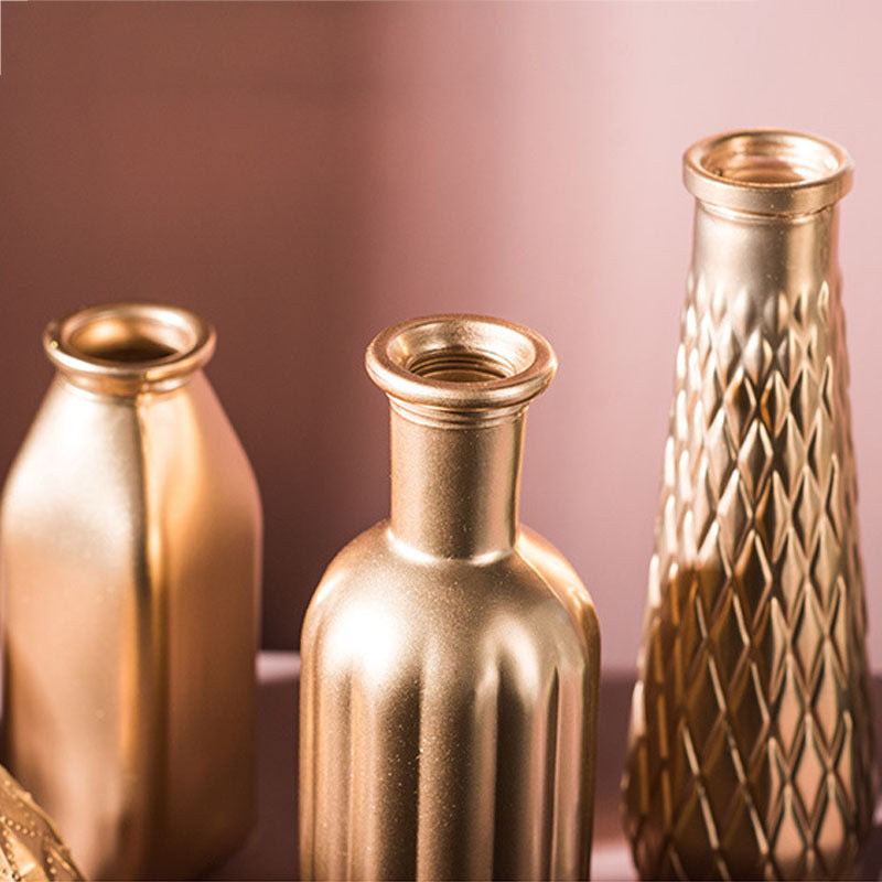Golden Glass Vase