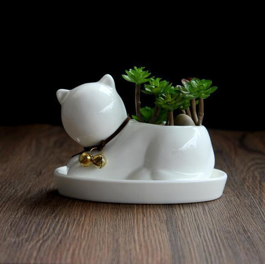 Mini Desk Cat Planter