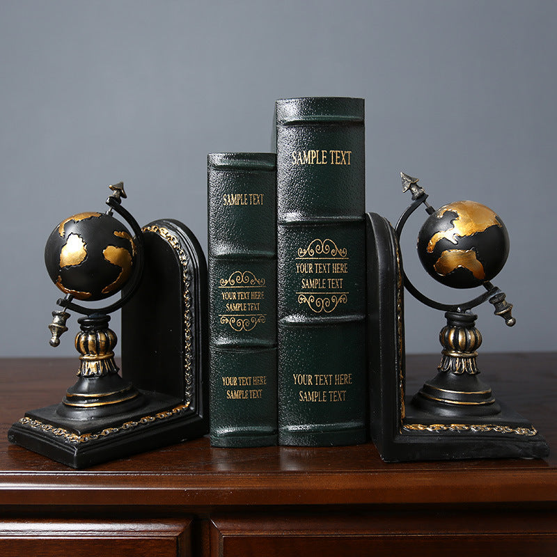 Rustic Global Bookends